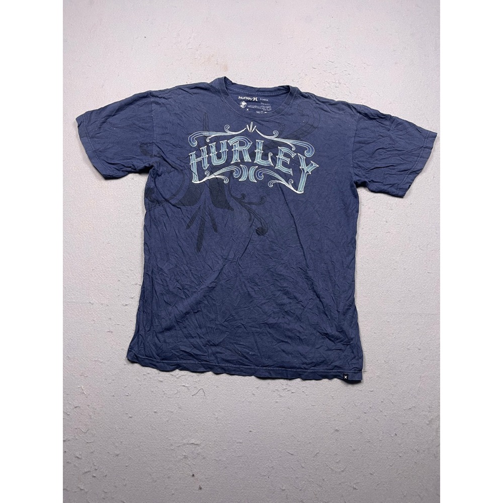 Hurley T Shirt 100%‎ Cotton Navy Blue XL Mens